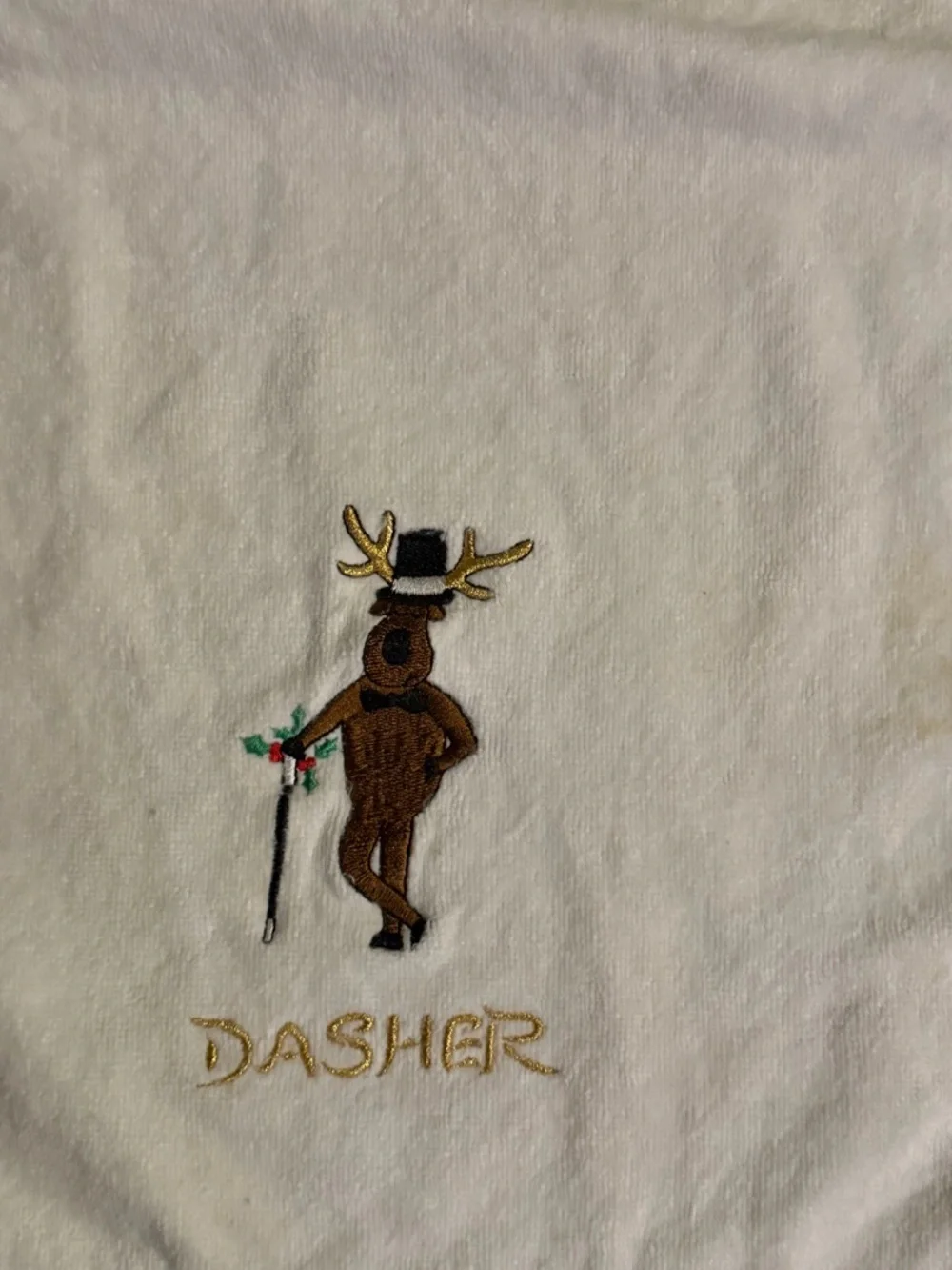 Vtg Avanti Grand Prix Reindeer Hand Towels 27x15 Set 4 Dasher Dancer Prancer